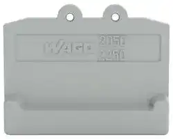 2050-391: Accessory, Grey, TOPJOB® S 2050 Series Snap-On Mount Terminal Blocks, End Plate, 2050-3x1 Series