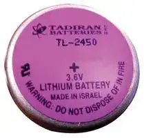 TL-2450: Battery, 3.6 V, 1/10C, Lithium Thionyl Chloride, 550 mAh, Through Hole, 1