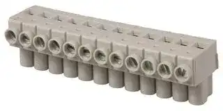 CTB7300/12F: Standard Terminal Block, 12 Contacts, 5 mm, Terminal Block, Pluggable, PCB Mount, 12 AWG