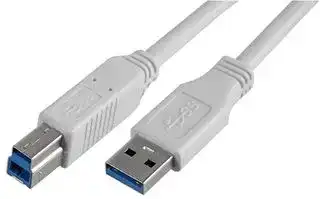 PSG91167: USB Cable, Type A Plug to Type B Plug, 2 m, 6.6 ft, USB 3.0, White