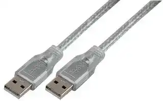 PSG91170: USB Cable, Type A Plug to Type A Plug, 2 m, 6.6 ft, USB 3.0, Transparent