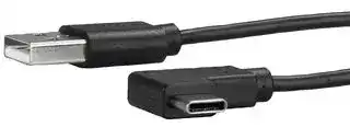 USB2AC1MR: USB Cable, 1m 3ft USB to USB C Cable, Right-Angle, USB 2.0, USB-A to USB-C
