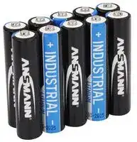 1501-0010: Battery, Pack of 10, 1.5 V, AAA, Lithium Iron Disulphide, 1.2 Ah, Raised Positive and Flat Negative
