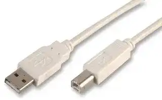 PSG02906: USB LEAD, A TO B, WHITE, 1.8M