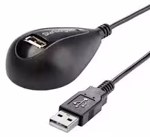 USBEXTAA5DSK: USB Cable, Type A Plug to Type A Receptacle, 1.5 m, 5 ft, USB 2.0, Black