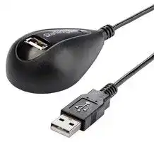 USBEXTAA5DSK: USB Cable, Type A Plug to Type A Receptacle, 1.5 m, 5 ft, USB 2.0, Black