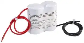2DH4-0L3: Rechargeable Battery, 2.4 V, Nickel Cadmium, 4 Ah, Wire Leads, 1