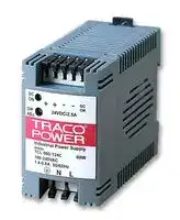 TCL 060-124C: AC/DC DIN Rail Power Supply (PSU), ITE, 1 Output, 60 W, 24 VDC, 2.5 A
