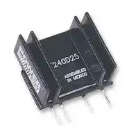 PF240D25: Solid State Relay, PowerFin / PF Series, SIP, SPST-NO, 25 A, 280 VAC, PCB, Through Hole