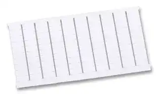 023100007: Marker, Blank, White, Identification, 5mm x 10mm, Pack of 100