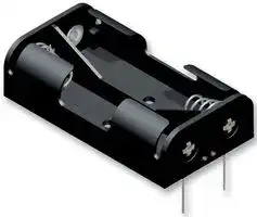 2462: Battery Holder, AA x 2, Through Hole