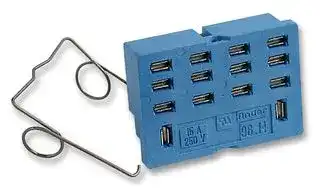 96.14SMA: Relay Socket, Through Hole, Quick Connect, 14 Pins, 12 A, 250 V, 96 Series