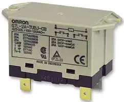 G7L-2A-TUB-80-CB AC200/240: General Purpose Relay, G7L Series, Power, Non Latching, DPST-NO, 240 VAC, 25 A