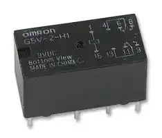 G5V-2-H1  DC9: Signal Relay, 9 VDC, DPDT, 1 A, G5V-2 Series, Through Hole, Non Latching