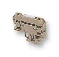 041216 SAKR: DIN Rail Mount Terminal Block, 2 Ways, 22 AWG, 12 AWG, 4 mm², Screw, 10 A