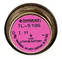 TL-5186/P: Battery, Lithium Xtra, Single Cell, 3.6 V, Lithium Thionyl Chloride, 400 mAh, PCB Pins, 22.8 mm