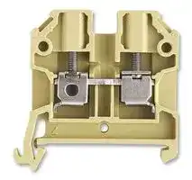 038046 SAK2.5/35: DIN Rail Mount Terminal Block, 2 Ways, 22 AWG, 12 AWG, 6 mm², Screw, 24 A
