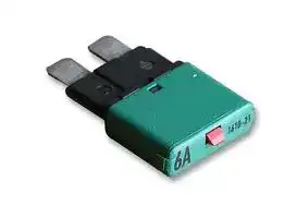 1610-21-6A: Thermal Circuit Breaker, 1610 Series, 6 A, 1 Pole, 28 VDC, Auto Fuse Holder
