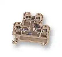 039666 DK4D/35: DIN Rail Mount Terminal Block, 4 Ways, 22 AWG, 12 AWG, 4 mm², Screw, 10 A