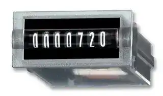 3.100.200.383: Panel Mount Timer, Micro Hour Meter, HK07, 4.5 VDC, 35 VDC, 0 s, 99999.99 h, 13 mm, 30 mm