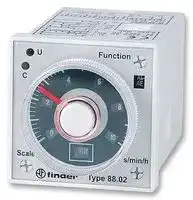 88.02.0.230.0002: Analogue Timer, Plug In, 88 Series, Multifunction, 16 Ranges, 0.05 s, 100 h, 2 Changeover Relays