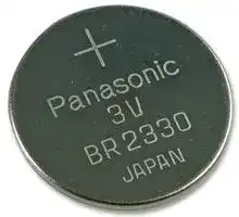 BR-2330/BN: Battery, 3 V, 2330, Lithium Poly Carbon Monofluoride, 255 mAh, Flat Top, 1