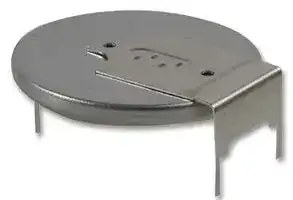 BR-2330/GUN: Battery, 3 V, 2330, Lithium Poly Carbon Monofluoride, 255 mAh, PCB Pins, 1