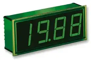 DMS-30PC-0-GS-C: Digital Panel Meter, Green LED, 3-1/2 Digits, DC Voltage, -200mV to +200mV
