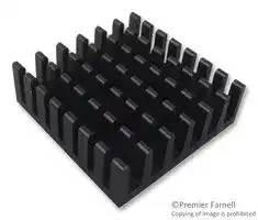 CCI02: Heat Sink, BGA, FPGAs, Double Sided Adhesive, 7.93 °C/W, BGA, 45 mm, 10 mm, 45 mm
