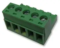 CTB9200/5A: Pluggable Terminal Block, 5 mm, 5 Ways, 30 AWG, 12 AWG, 2.5 mm², Screw