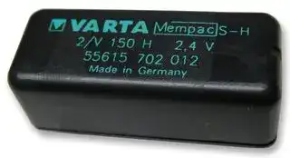 55615702012.: Rechargeable Battery, 2.4 V, Nickel Metal Hydride, 150 mAh, PCB Pins, 1
