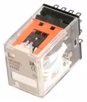 MY4N  DC24: Power Relay, 4PDT, 24 VDC, 5 A, MY Series, Socket, Non Latching