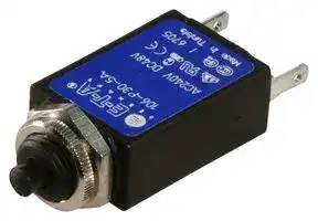 106-P30 5A: Thermal Circuit Breaker, 106, 5 A, 1 Pole, 48 V, 240 V, Panel