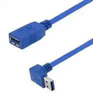 U3A00055-075M: USB 3.0 FEMALE TO MALE TYPE A RIGHT ANGLE DOWN EXIT 0.75M 07AH3320