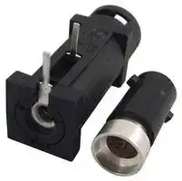 FX0457: Cartridge Fuse Holder, 1Fuse, Pin, 10A, 250VAC, 500VDC, 5mm x 20mm