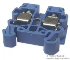 012049111: DIN Rail Mount Terminal Block, 2 Ways, 18 AWG, 12 AWG, 4 mm², Screw, 30 A