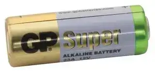 GP23A: Battery, Ultra, Single Cell, 12 V, 23A, Alkaline, 55 mAh, Raised Positive and Flat Negative, 1