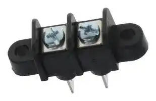 38741-6602: Panel Mount Barrier Terminal Block, 1 Row, 2 Ways, 11.11 mm