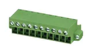 1777840: Pluggable Terminal Block, 5.08 mm, 6 Ways, 24 AWG, 12 AWG, 2.5 mm², Screw
