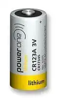 6205210501: Battery, Single Cell, 3 V, CR123A, Lithium Manganese Dioxide, 1.55 Ah