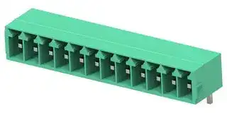 1-2842478-2: Terminal Block, 1Row, Green, Header, 3.5 mm, 12 Ways, 8 A, 300 V, Through Hole Right Angle
