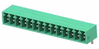 1-2842478-4: Terminal Block, 1Row, Green, Header, 3.5 mm, 14 Ways, 8 A, 300 V, Through Hole Right Angle