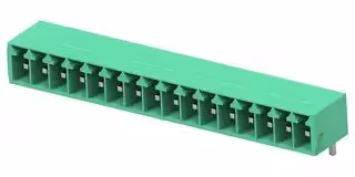 1-2842478-6: Terminal Block, 1Row, Green, Header, 3.5 mm, 16 Ways, 8 A, 300 V, Through Hole Right Angle