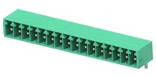 1-2842478-6: Terminal Block, 1Row, Green, Header, 3.5 mm, 16 Ways, 8 A, 300 V, Through Hole Right Angle