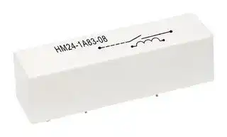 HM24-1A83-02: Reed Relay, SPST-NO, 24 VDC, HM Series, Through Hole, 1 kohm, 3 A