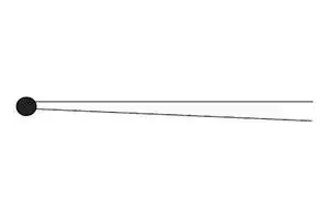 44004: NTC Thermistor, Bead/Radial Leaded, 2.25 kohm, ± 0.2% °C, Through Hole, 44000 Series