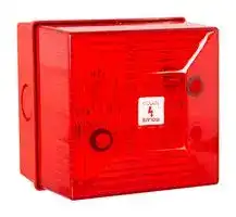 245449: Visual Signal Device, Flashing, 280 VAC, Red, IP65, 91.5 mm H, Yodac FD40 Series