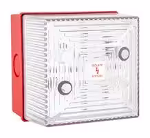 245453: Visual Signal Device, Flashing, 280 VAC, Transparent, IP65, 91.5 mm H, Yodac FD40 Series