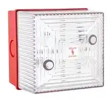 245453: Visual Signal Device, Flashing, 280 VAC, Transparent, IP65, 91.5 mm H, Yodac FD40 Series