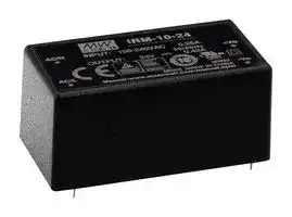IRM-10-12: AC/DC PCB Mount Power Supply (PSU), ITE, 1 Output, 10.2 W, 12 V, 850 mA